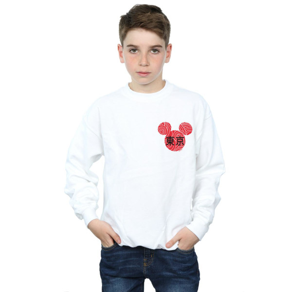 Disney Boys Musse Pigg Symbol Sweatshirt 3-4 år Vit White 3-4 Years