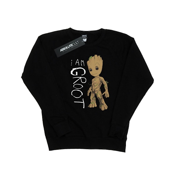 Marvel Dam/Kvinnor Guardians Of The Galaxy I Am Groot Scribbl Black M
