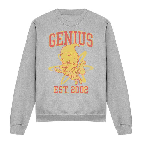 Jimmy Neutron Unisex Vuxen Genius Collegiate Sweatshirt L Sport Sport Heather L