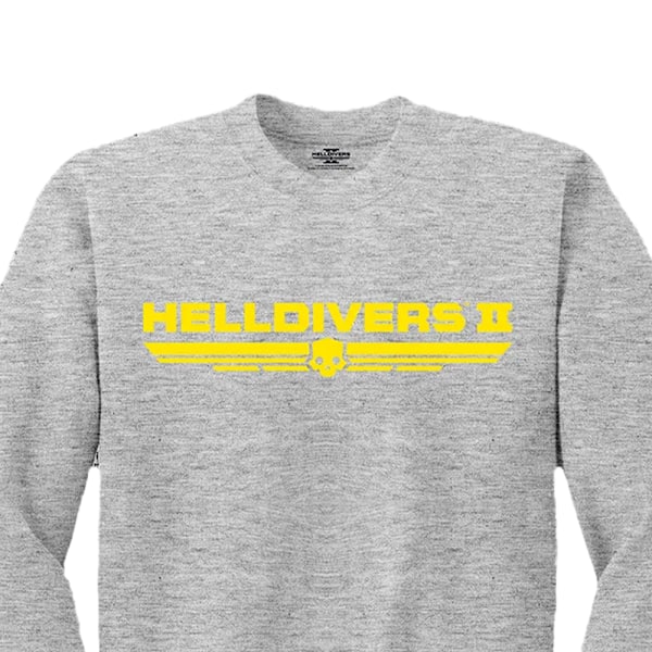 Helldivers 2 Unisex Vuxen Logo Sweatshirt XL Heather Grey Heather Grey XL