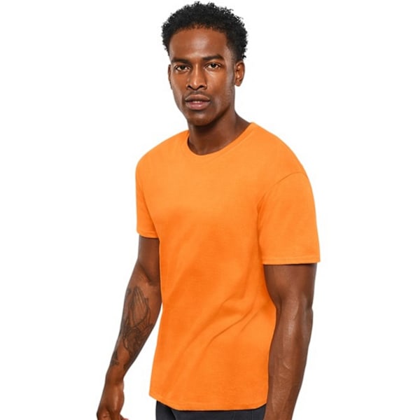 Casual Classic Mens Ringspun Tee L Orange Orange L