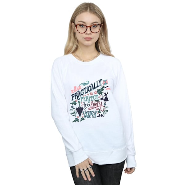 Mary Poppins Dam/Damer Praktiskt Perfekt På Alla Sätt Sweatshirt White M