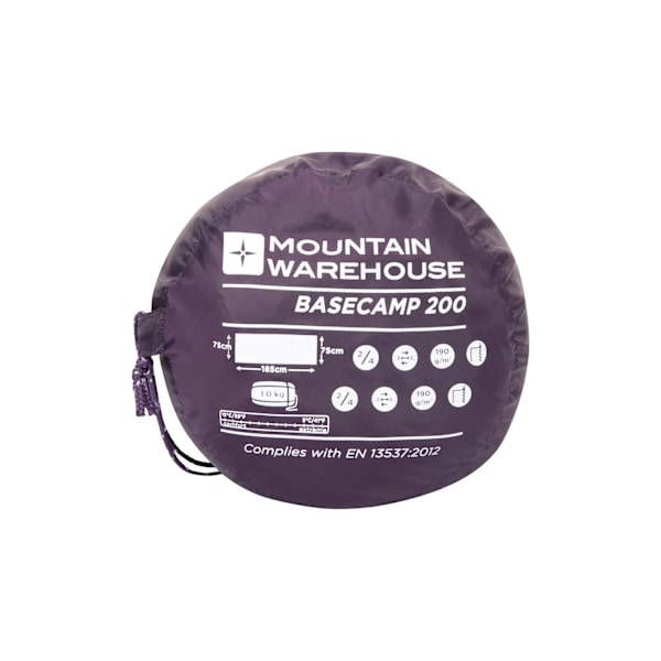 Mountain Warehouse Basecamp 200 Sommarslafsäck En Storlek Pu Purple One Size