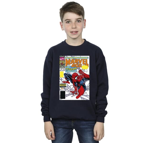Marvel Pojkar Spider-Man Marvel Age Comic Cover Tröja 3-4 år Navy Blue 3-4 Years