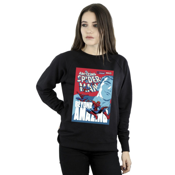 Marvel Womens/Ladies Spider-Man Beyond Amazing Cover Sweatshirt Navy Blue S