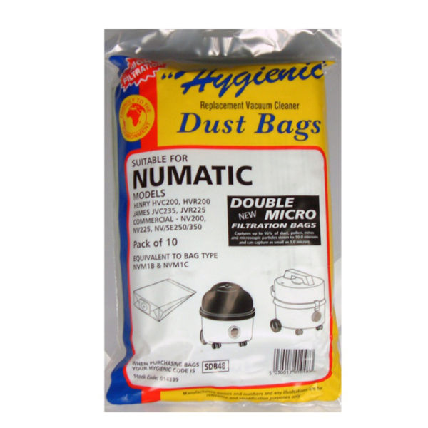 Numatic dammsugarpåse (10-pack) One Size Vit White One Size