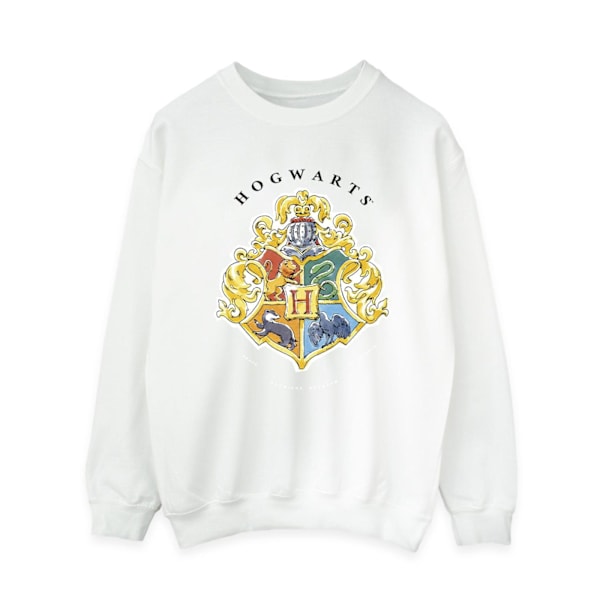 Harry Potter Dam/Kvinnor Hogwarts Skolemblemet Sweatshirt L White L