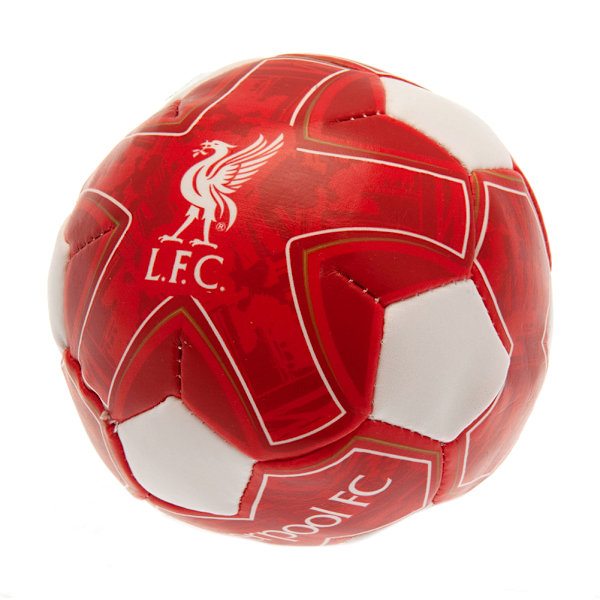 Liverpool FC Crest Mjuk Minifotboll En Storlek Röd/Vit Red/White One Size