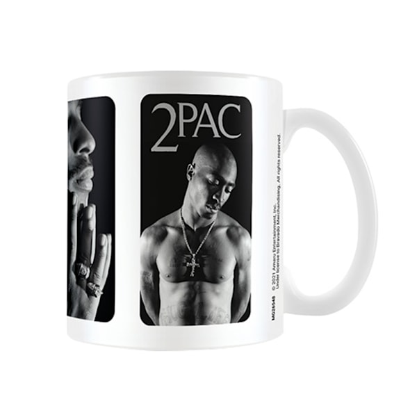 Tupac Shakur Judge Me Mug En Storlek Vit/Svart/Grå White/Black/Grey One Size