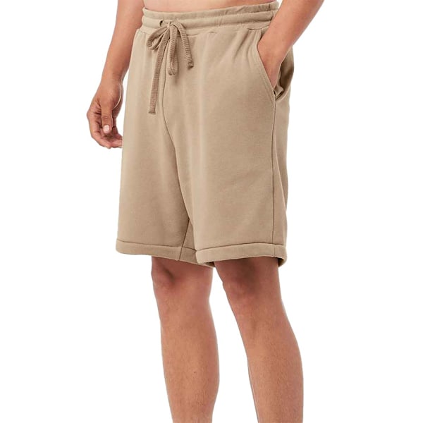 Bella + Canvas Unisex Adult Sponge Fleece Sweat Shorts L R Tan Tan L R