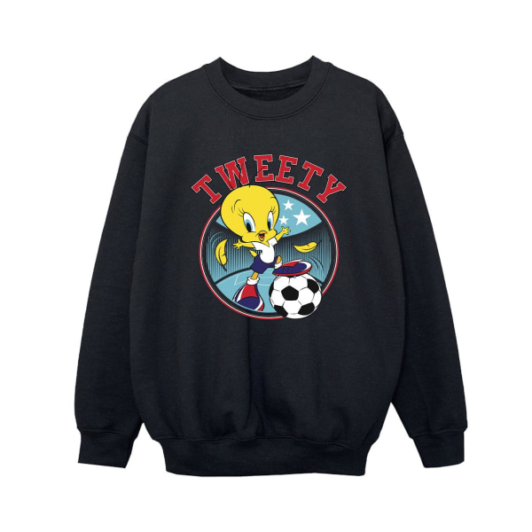 Looney Tunes Boys Tweety Football Circle Sweatshirt 7-8 år B Black 7-8 Years