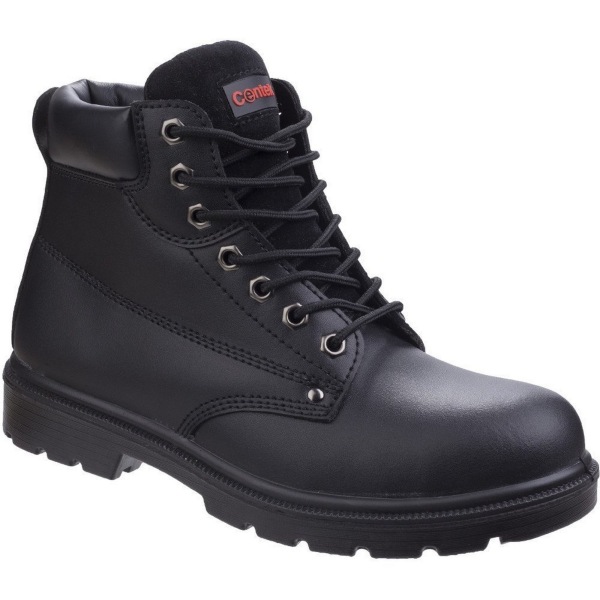 Centek Mens FS331 Classic Ankle S3 Skyddsstövlar i läder med snörning Black 10 UK