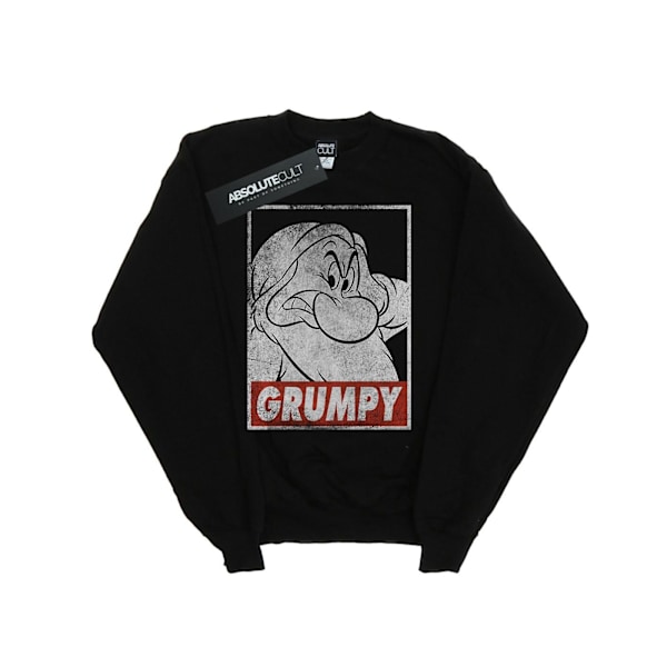 Disney Boys Snow White Grumpy Dwarf Poster Sweatshirt 9-11 År Black 9-11 Years