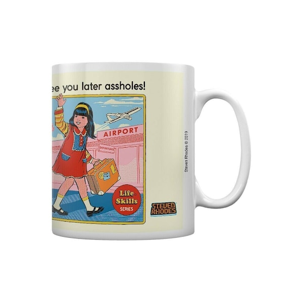 Steven Rhodes See You Later Assholes Mugg En Storlek Flerfärgad Multicoloured One Size