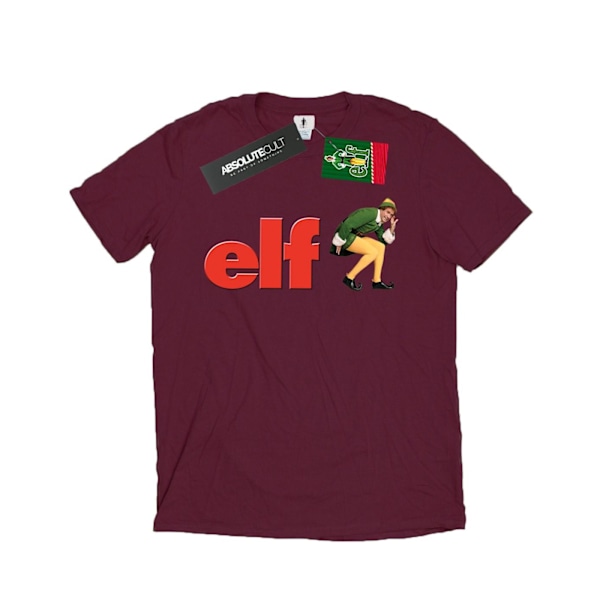 Elf Herr Crouching Logo T-shirt S Bourgogne Burgundy S