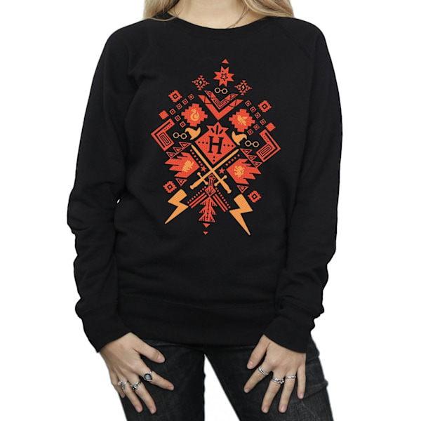 Harry Potter Dam/Damjul Jul Fair Isle Sweatshirt M Svart Black M