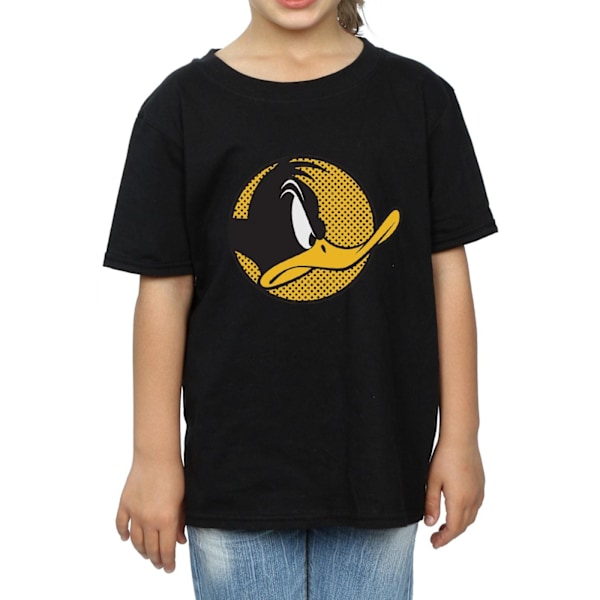 Looney Tunes Girls Daffy Duck Dotted Profile Bomull T-shirt 12- Black 12-13 Years