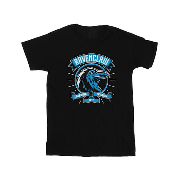 Harry Potter flickor Ravenclaw Toon Crest bomull T-shirt 9-11 år Black 9-11 Years