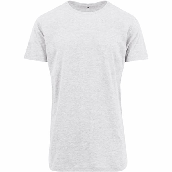 Bygg ditt varumärke Herrformad lång, kortärmad T-shirt XL Vit White XL