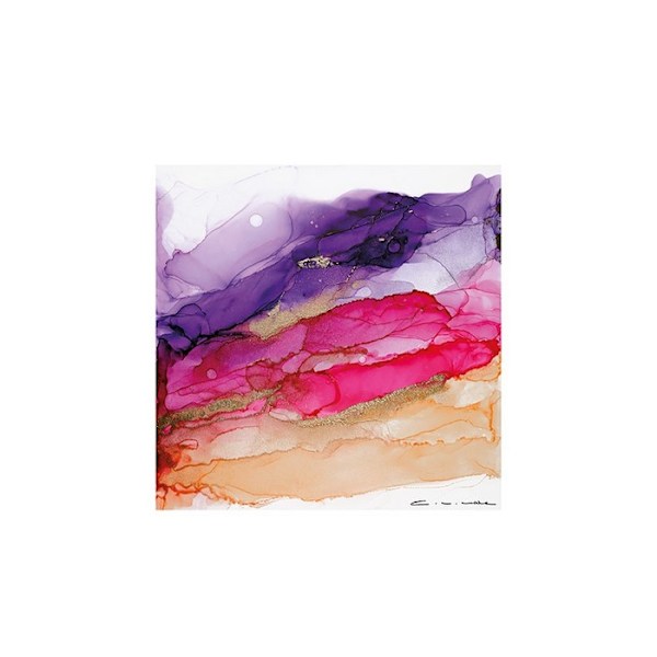 Charlotte Vale Sherbet Print 30cm x 30cm Lila/Rosa/Brun Purple/Pink/Brown 30cm x 30cm