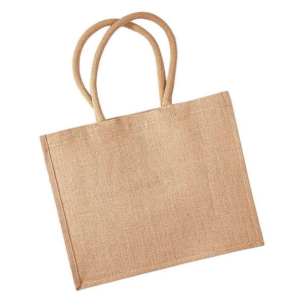 Westford Mill Classic Jute Shopper Bag (21 liter) (2-pack) Natural One Size
