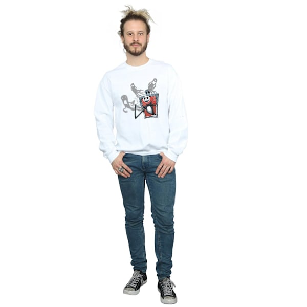 Disney Herr Nightmare Before Christmas Ghosts Of Jack Sweatshirt White S