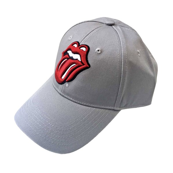 The Rolling Stones Unisex Vuxen Logo Baseball Cap En Storlek Grå Grey One Size