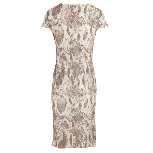 Girls On Film Dam/Dam Alicia Klänning Med Rynkad Sida 16 UK Orm Snake Print 16 UK