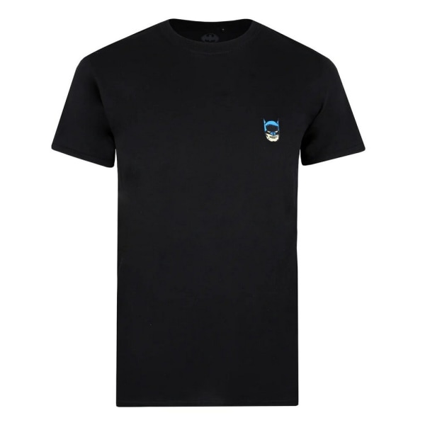 Batman Herr Broderad T-Shirt S Svart Black S