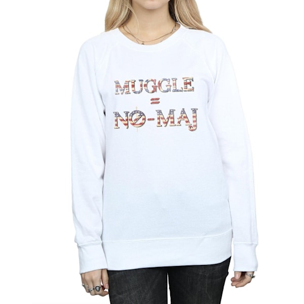 Fantastiska vidunder Kvinnor/Damer Ingen Muggle Ingen Maj Sweatshirt XXL White XXL