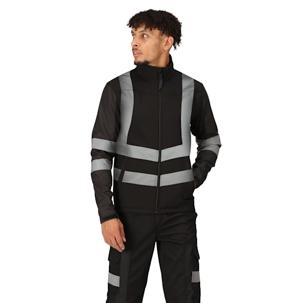 Regatta Ballistic Softshell High-Vis Jacka 3XL Svart Black 3XL
