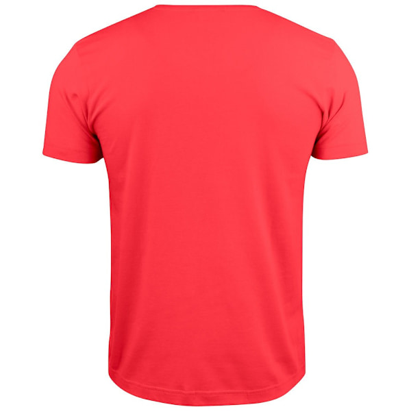 Clique Unisex Vuxen Basic Stickad V-ringad T-shirt S Röd Red S