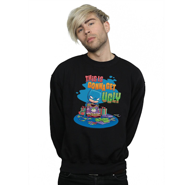 DC Comics Herr Super Friends Batman Joker Jultröja Sweatshirt Black S