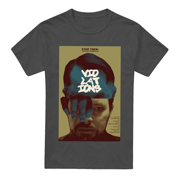 Star Trek Unisex Vuxen The Next Generation Säsong 5 Avsnitt 12 Charcoal S