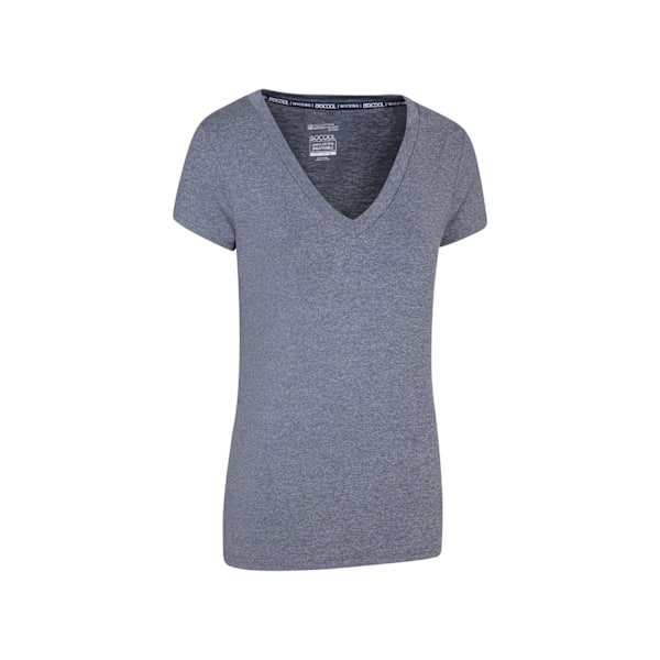 Mountain Warehouse Vitality V-ringad T-shirt för dam, storlek 16 UK Navy 16 UK