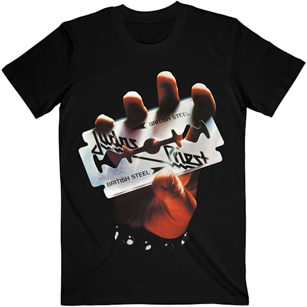 Judas Priest Unisex Adult British Steel Bomull T-shirt S Svart Black S