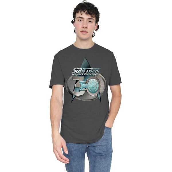 Star Trek Unisex Vuxen The Next Generation 30 Logotyp T-Shirt XL C Charcoal XL