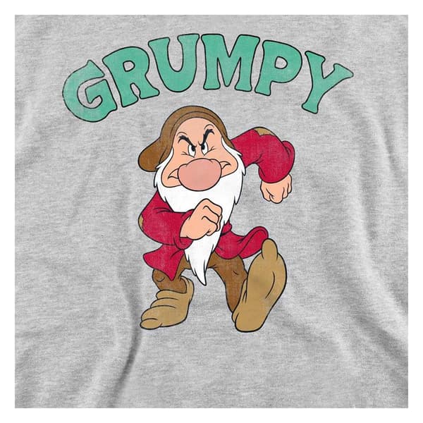 Snövit och de sju dvärgarna Unisex Vuxen Grumpy Fars Dag Heather Grey XL
