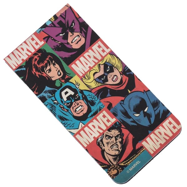 Magnetiskt bokmärke med Marvel Comics-figurer, en storlek, flerfärgad Multicoloured One Size