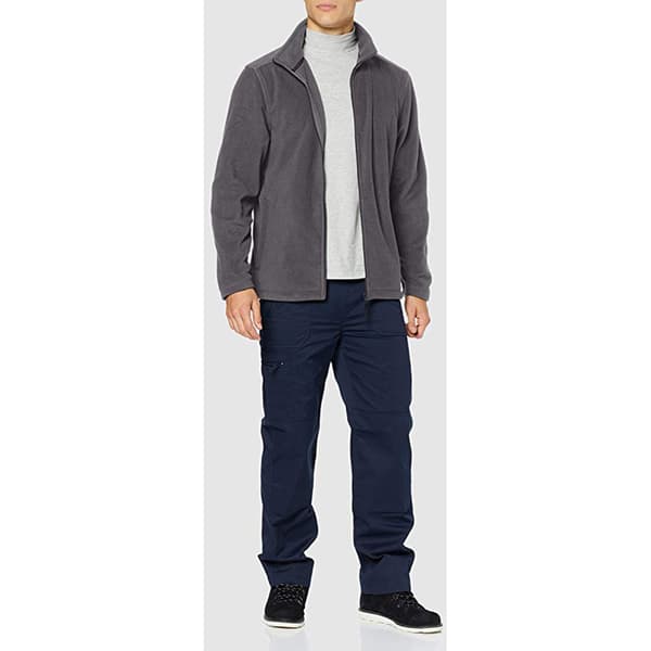 Regatta Herr Plain Micro Fleece Full Zip Jacka (Layer Lite) 2X Seal Grey 2XL