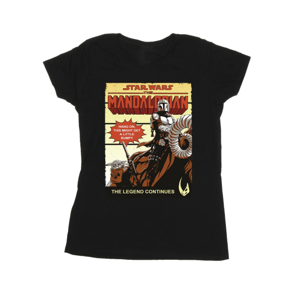 Star Wars The Mandalorian Womens/Ladies Bumpy Ride Cotton T-Shi Black XL
