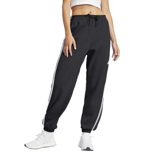 Adidas Dam 3 ränder joggingbyxor S Svart/Vit Black/White S