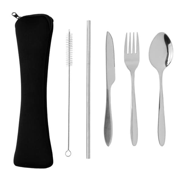 XD Collection Återanvändbart Bestickset i Rostfritt Stål One Size Sil Silver One Size