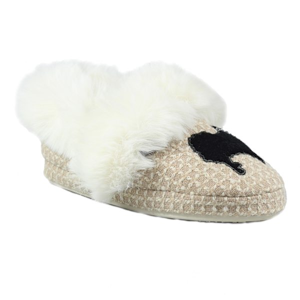 Lazy Dogz Dam/Dam Cookie Mockasin Tofflor i Mocka 7 UK-8 UK Beige 7 UK-8 UK