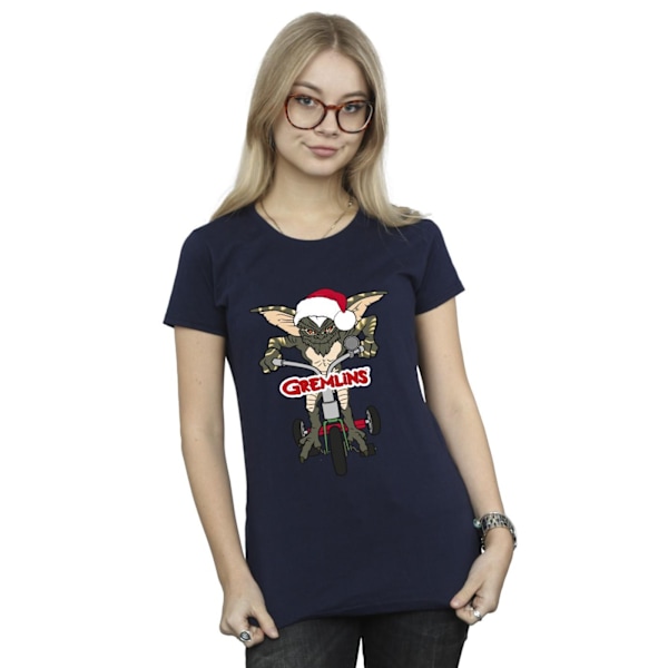 Gremlins Dam/Damcykel Logotyp Bomull T-shirt L Marinblå Navy Blue L