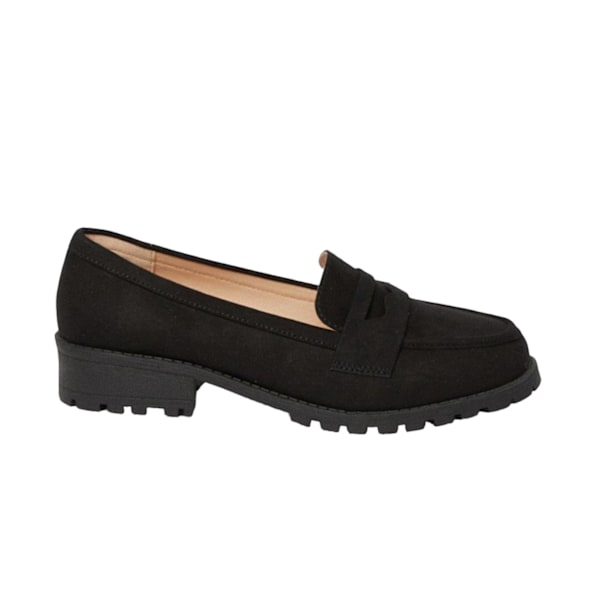 Dorothy Perkins Dam/Dam Leoni Bred Penny Loafers 5 UK Nat Natural Black 5 UK