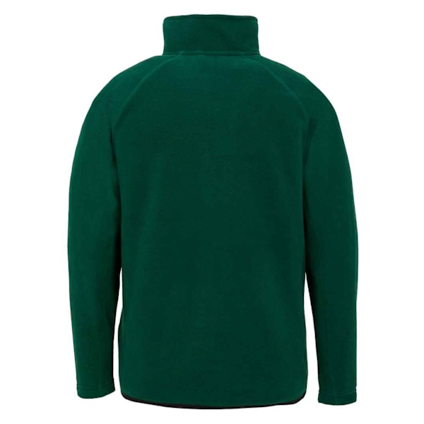 Result Äkta Återvunnen Herr Micro Zip Neck Fleece M Forest Gre Forest Green M