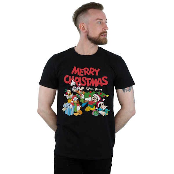 Disney Herr Mickey And Friends Winter Wishes T-Shirt 3XL Svart Black 3XL