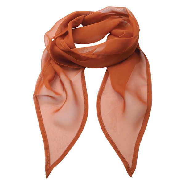 Premier Unisex Vuxen Färger Chiffong Scarf En Storlek Kastanj Chestnut One Size