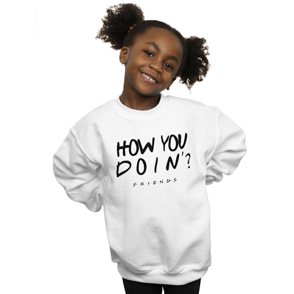 Friends Girls How You Doin? Sweatshirt 9-11 år Vit White 9-11 Years